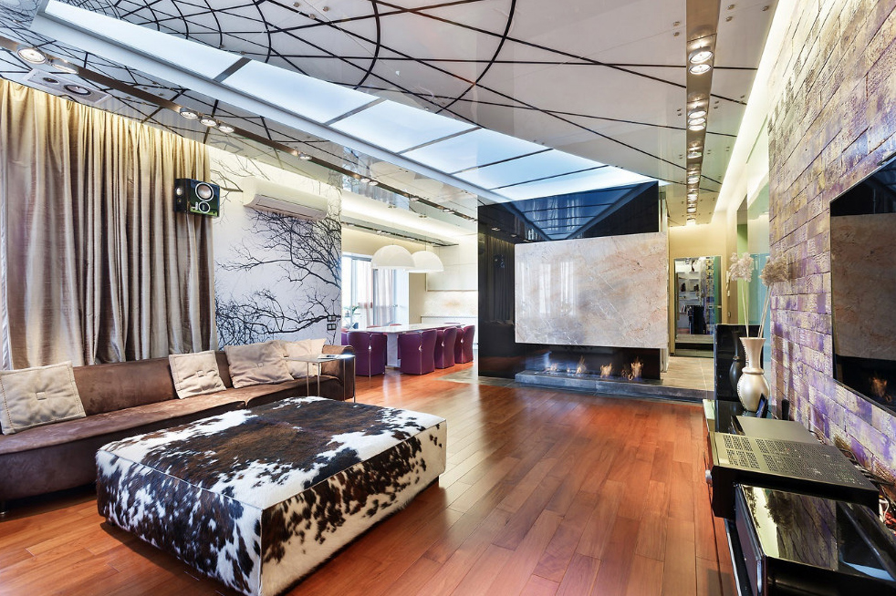 Светопрозрачные натяжные потолки-38