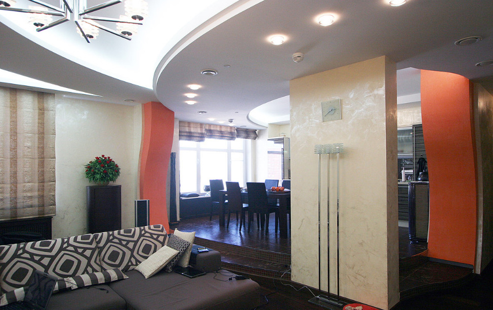 Матовые натяжные потолки-29