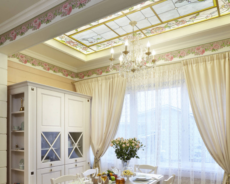 Светопрозрачные натяжные потолки-32