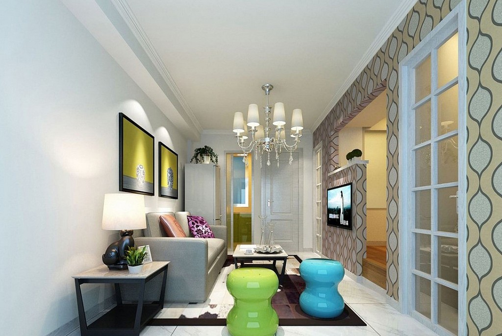 Дизайн гостиной-49