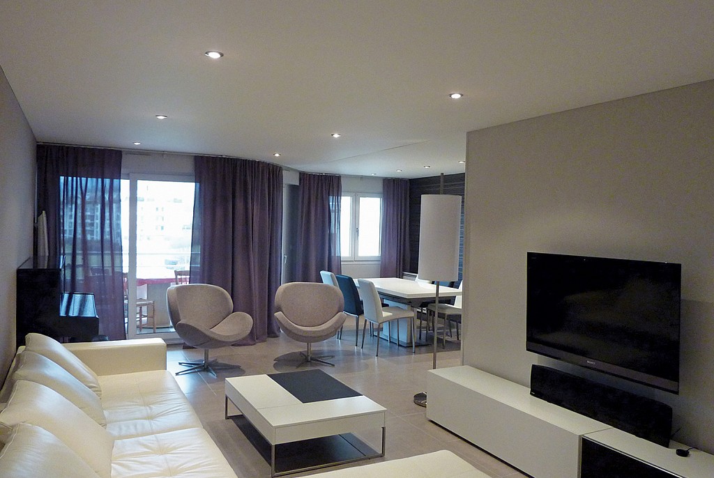 Матовые натяжные потолки-98