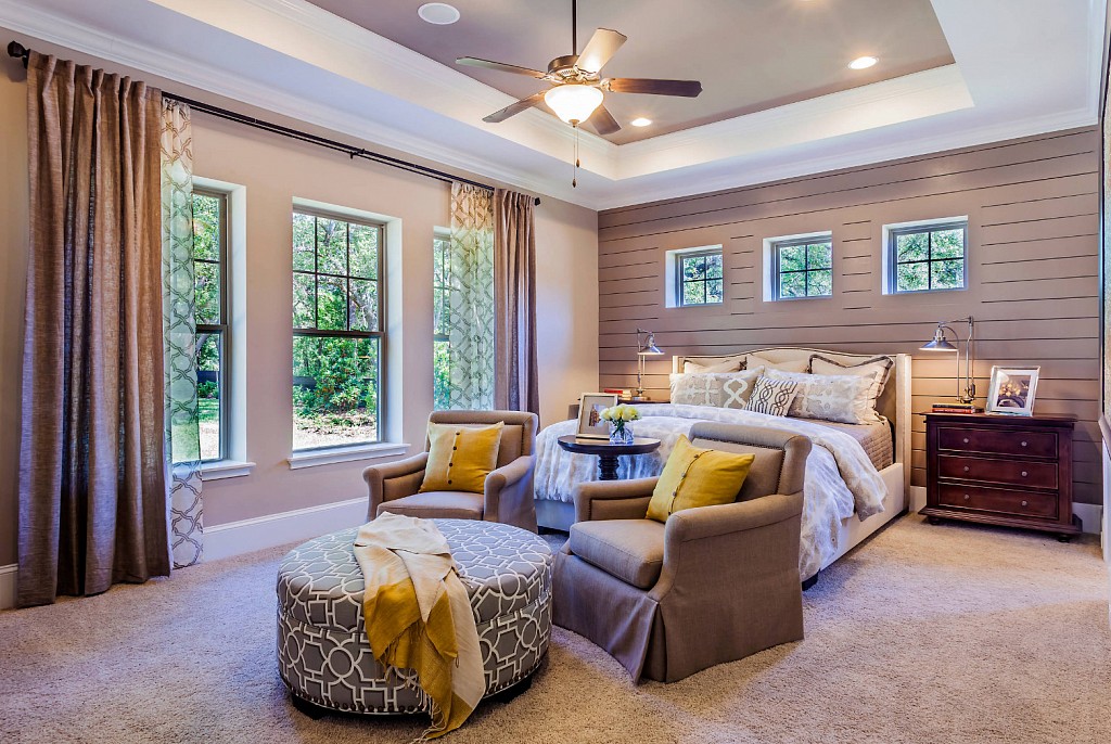 Тканевые натяжные потолки-61