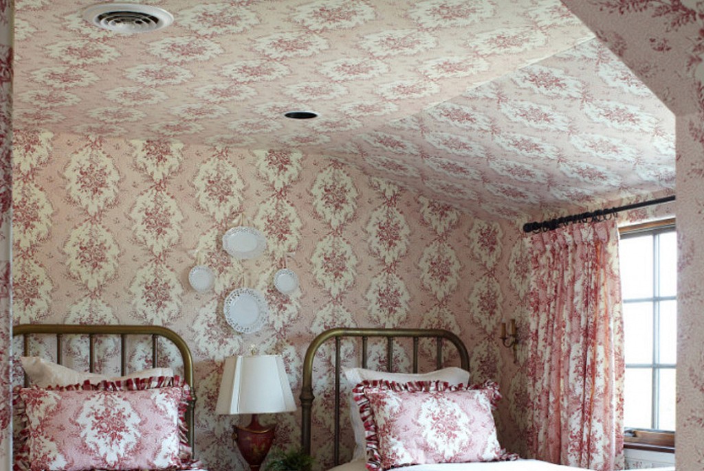 Тканевые натяжные потолки-53