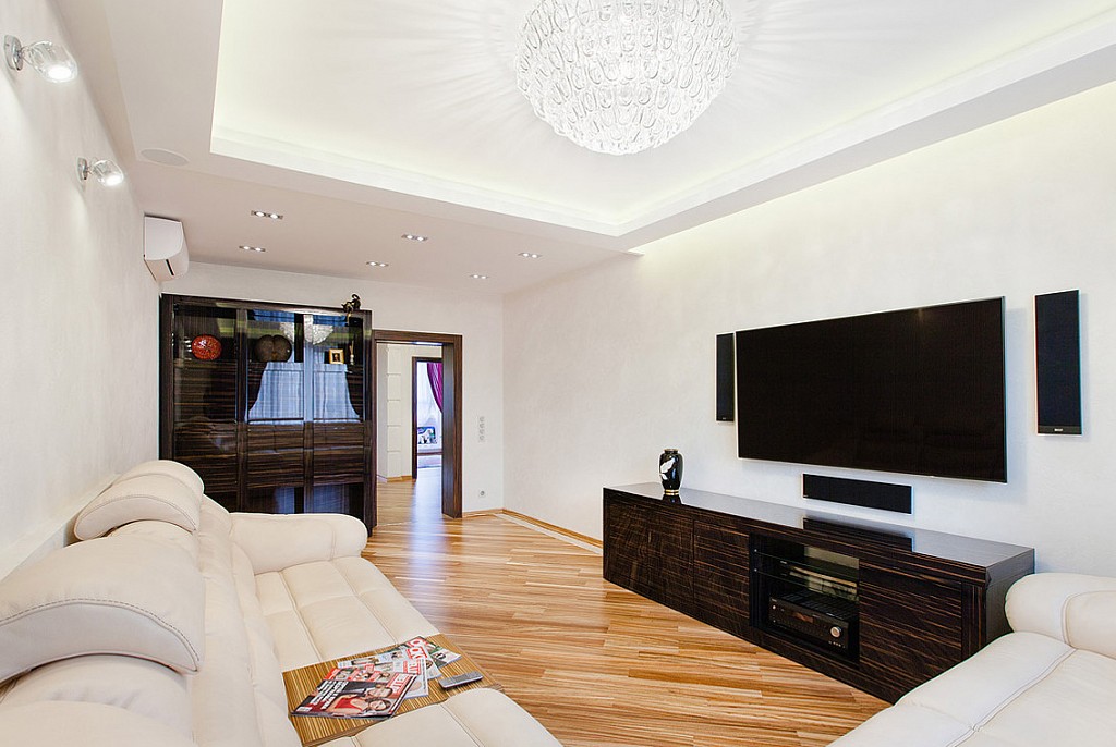 Матовые натяжные потолки-22