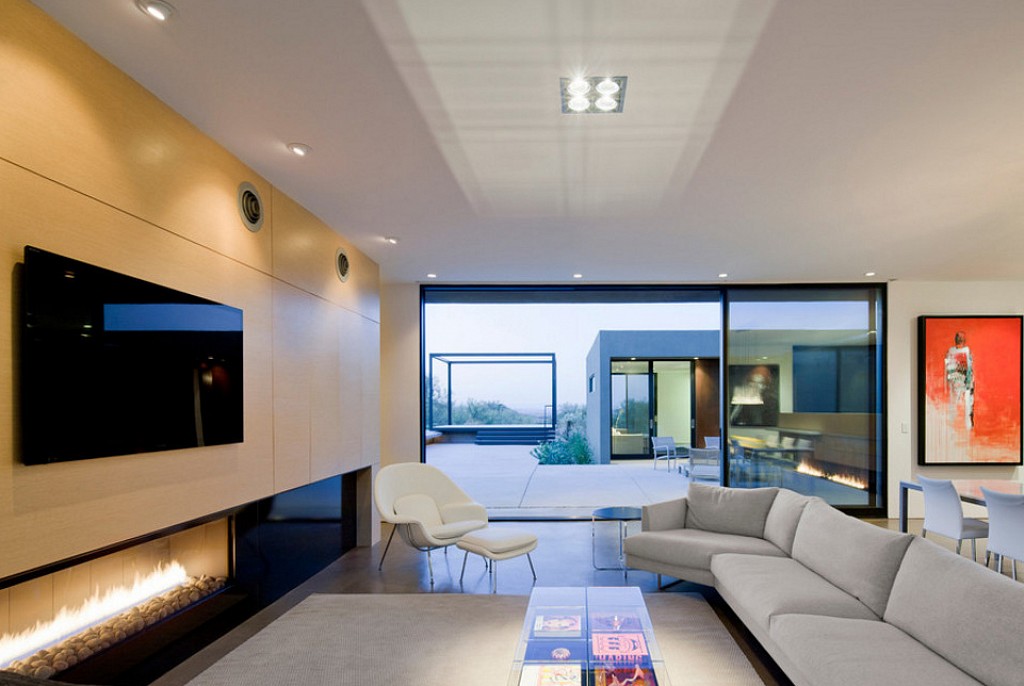 Матовые натяжные потолки-48