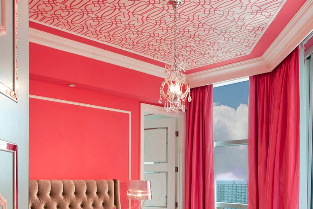 Тканевые натяжные потолки-27