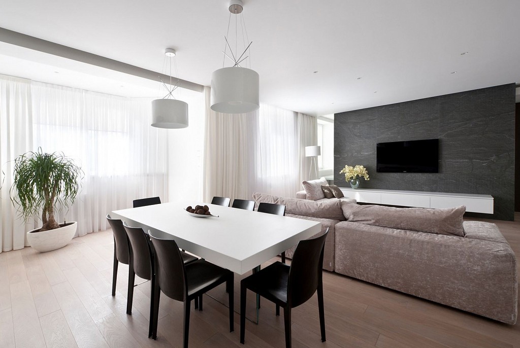 Матовые натяжные потолки-34