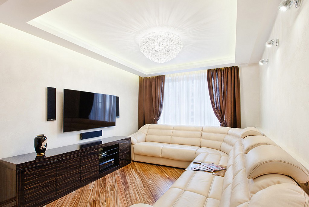 Матовые натяжные потолки-23