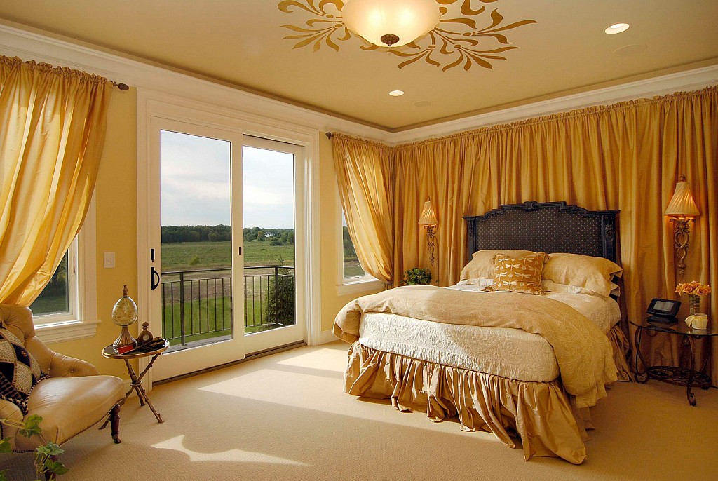 Тканевые натяжные потолки-59