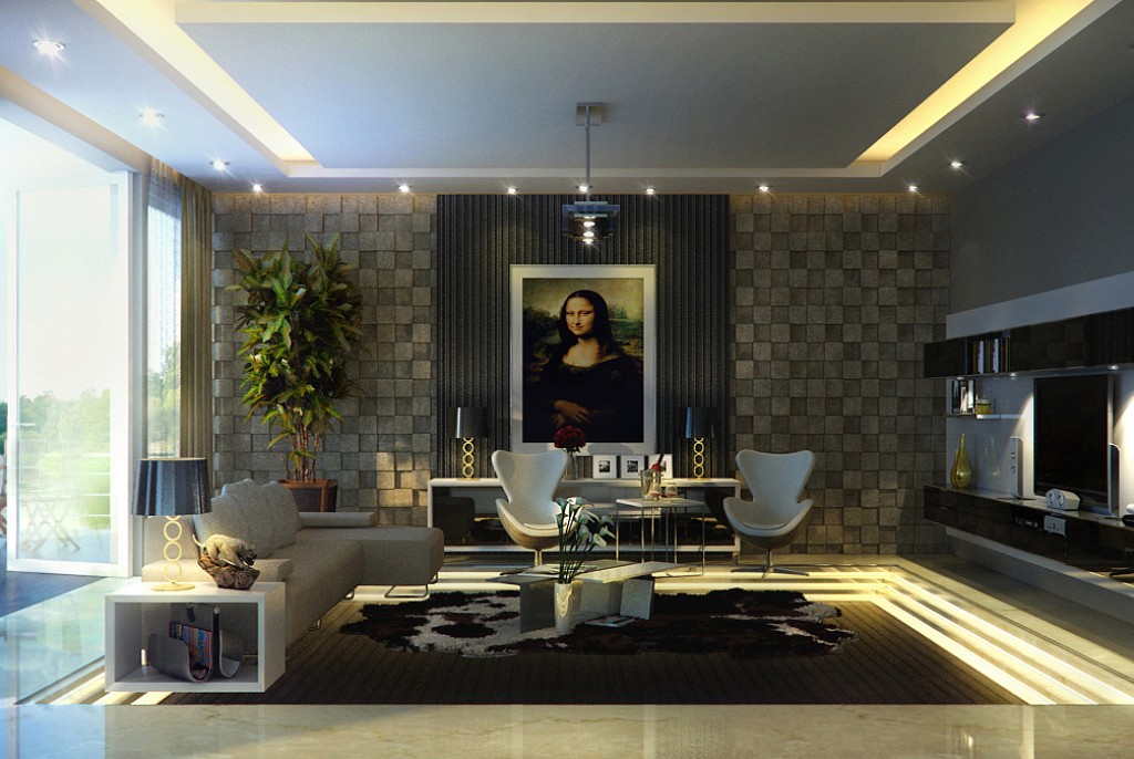 Дизайн гостиной-19