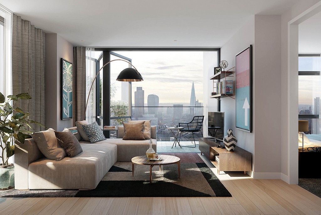 Дизайн гостиной-56