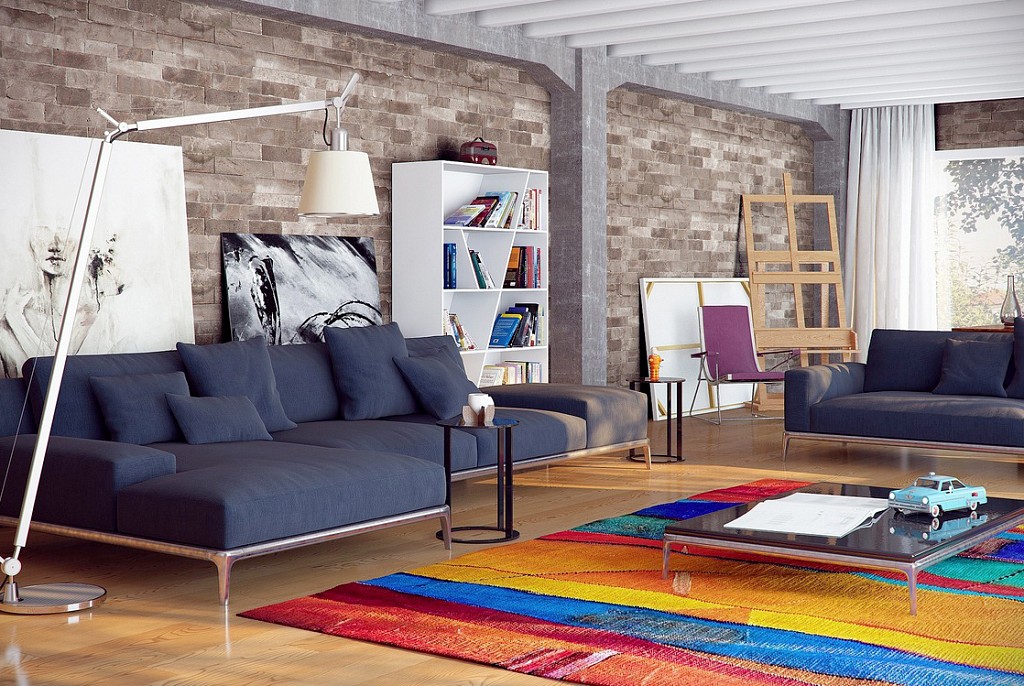 Дизайн гостиной-31