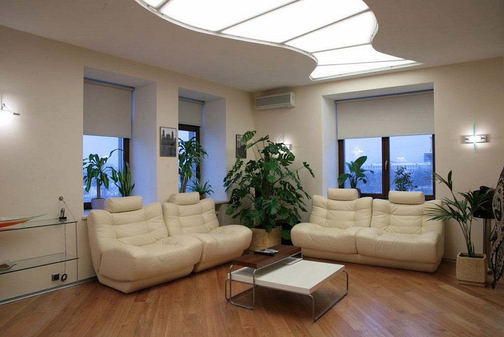 Светопрозрачные натяжные потолки-42