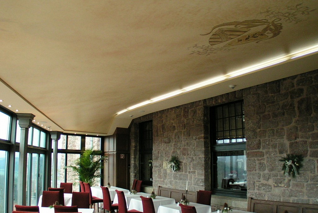 Тканевые натяжные потолки-12