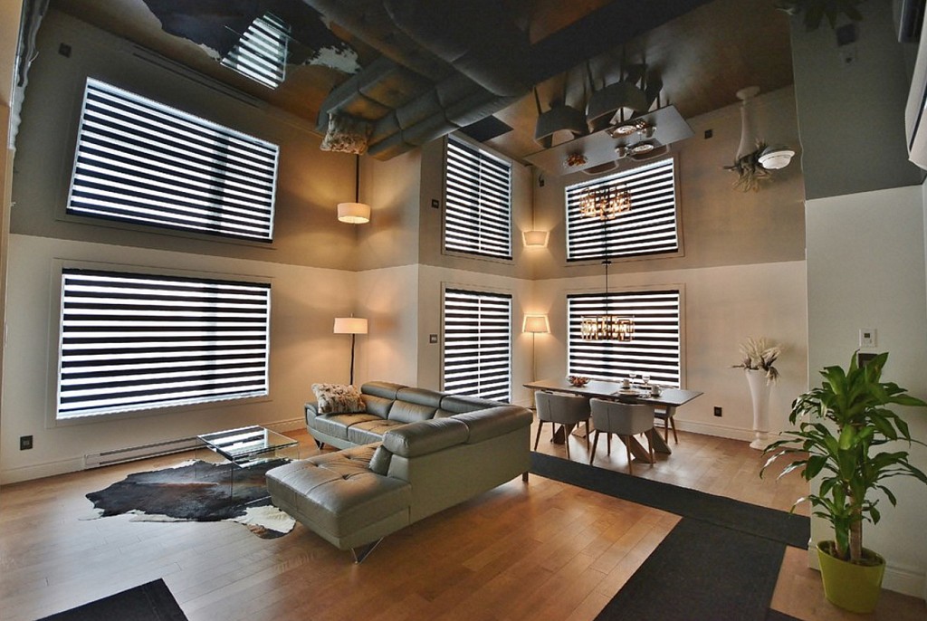 Глянцевые натяжные потолки-65