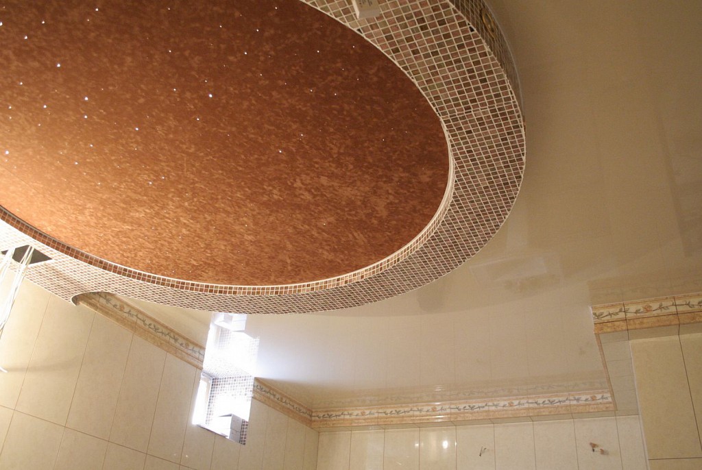 Тканевые натяжные потолки-88