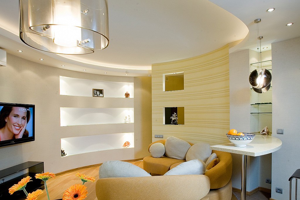 Матовые натяжные потолки-90