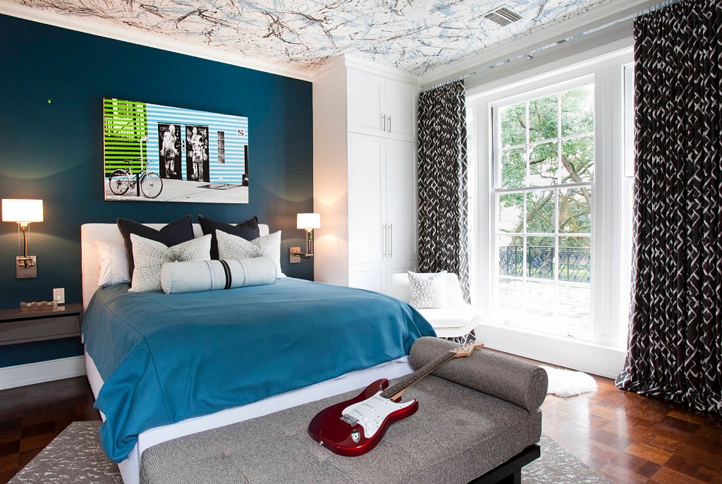 Тканевые натяжные потолки-11