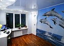 Двухуровневые натяжные потолки-10