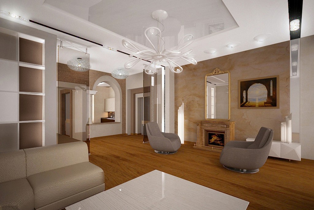 Матовые натяжные потолки-13