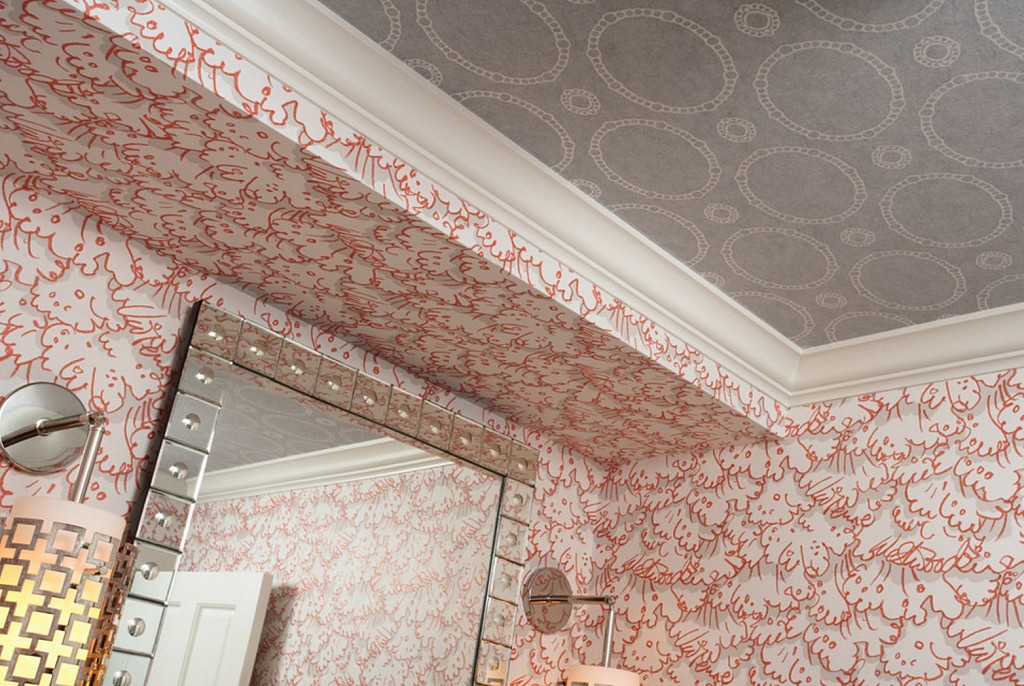 Тканевые натяжные потолки-36