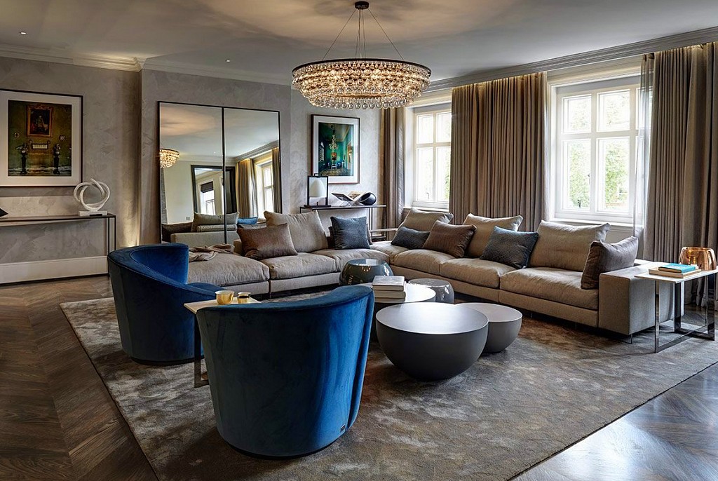 Дизайн гостиной-59