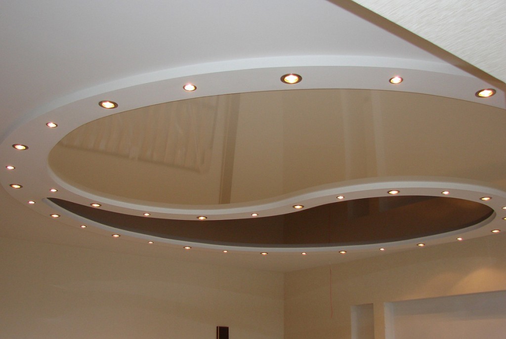 Глянцевые натяжные потолки-8