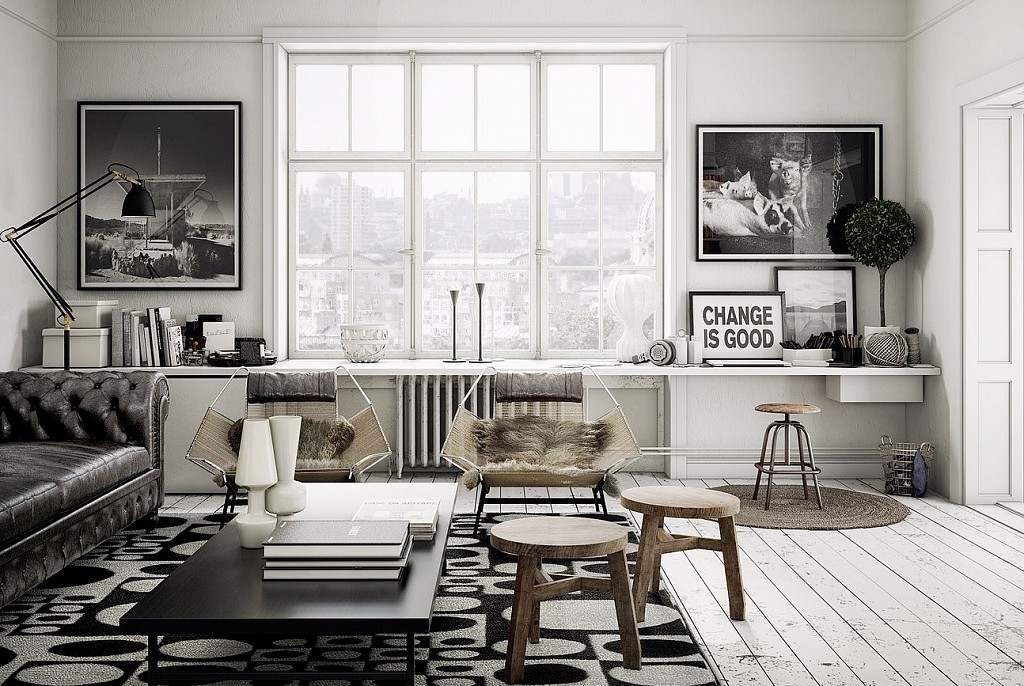 Дизайн гостиной-43