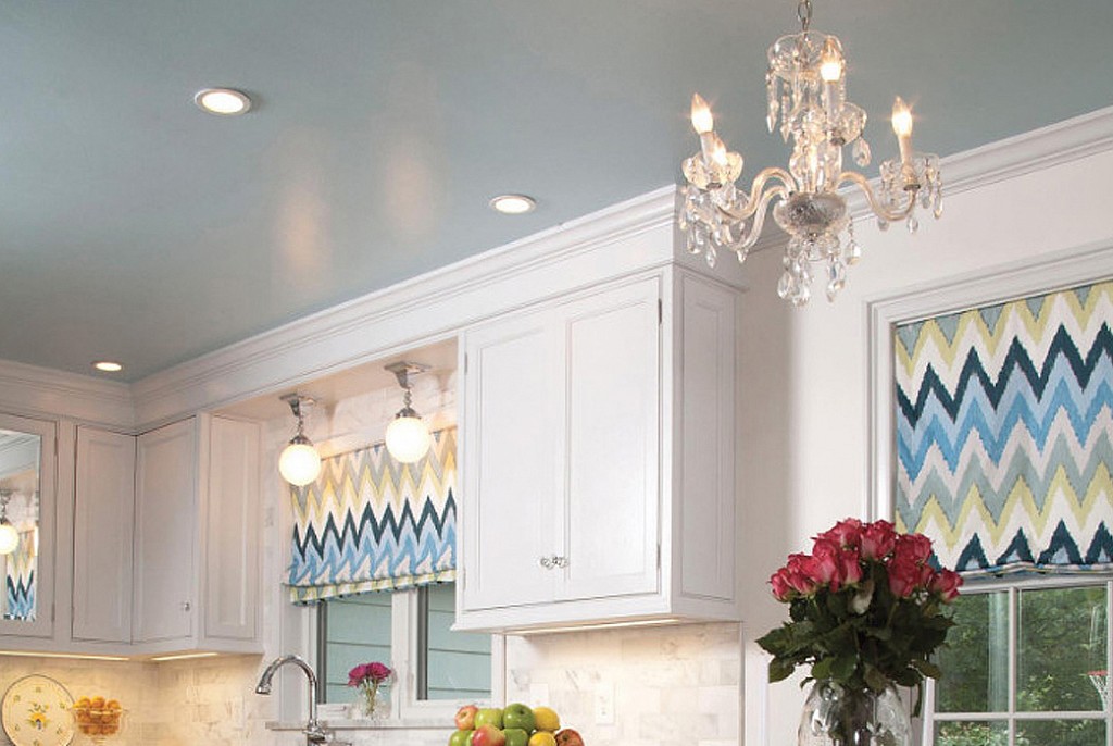 Тканевые натяжные потолки-66