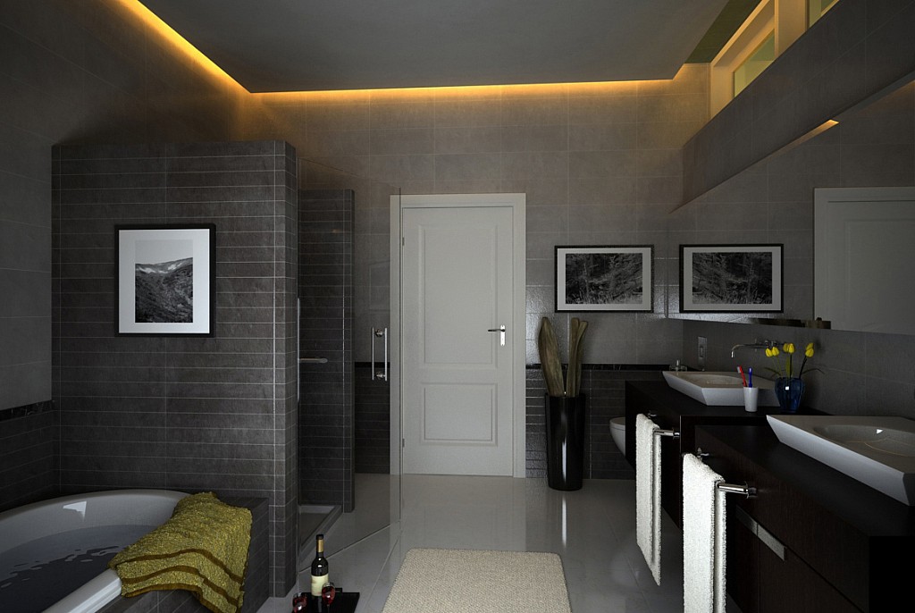 Дизайн ванной комнаты-41