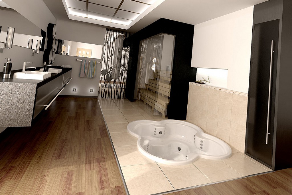 Дизайн ванной комнаты-49