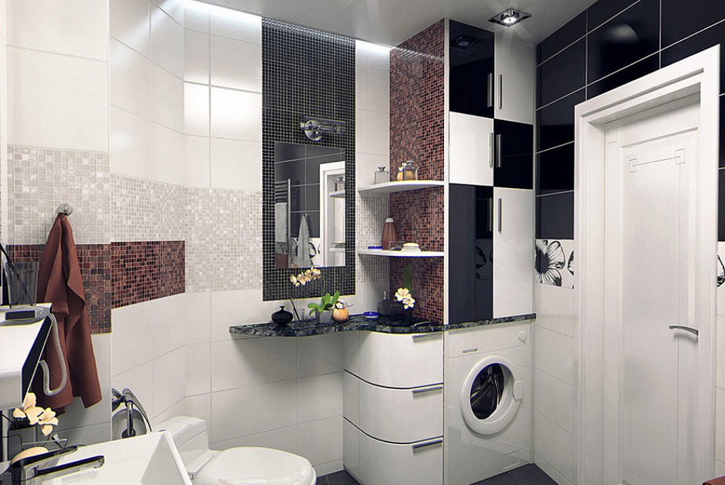 Дизайн ванной комнаты-39
