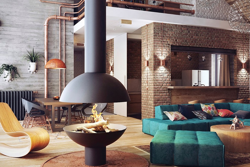 Дизайн гостиной-27