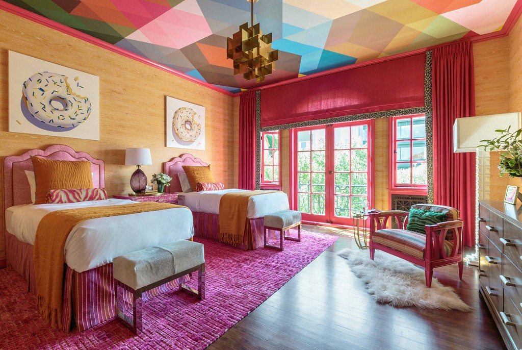 Тканевые натяжные потолки-39