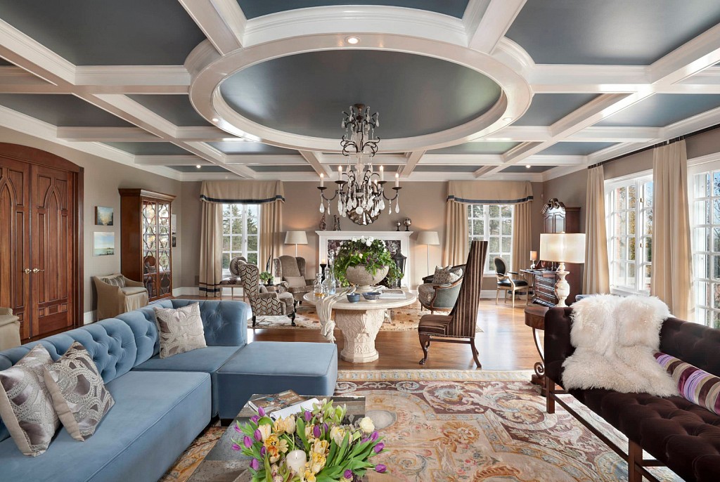 Тканевые натяжные потолки-14