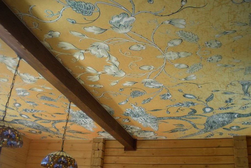 Тканевые натяжные потолки-7