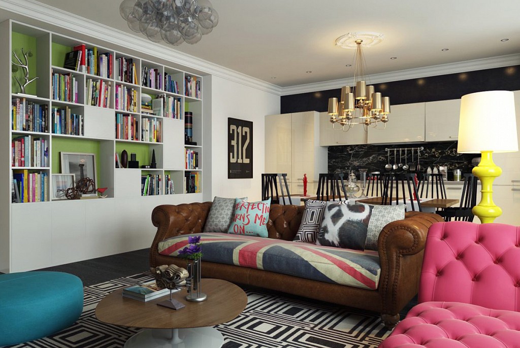 Дизайн гостиной-51