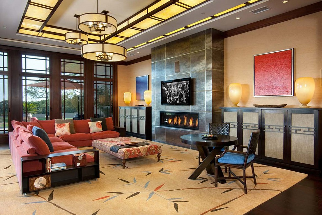 Дизайн гостиной-17