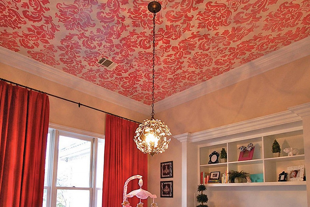 Тканевые натяжные потолки-24