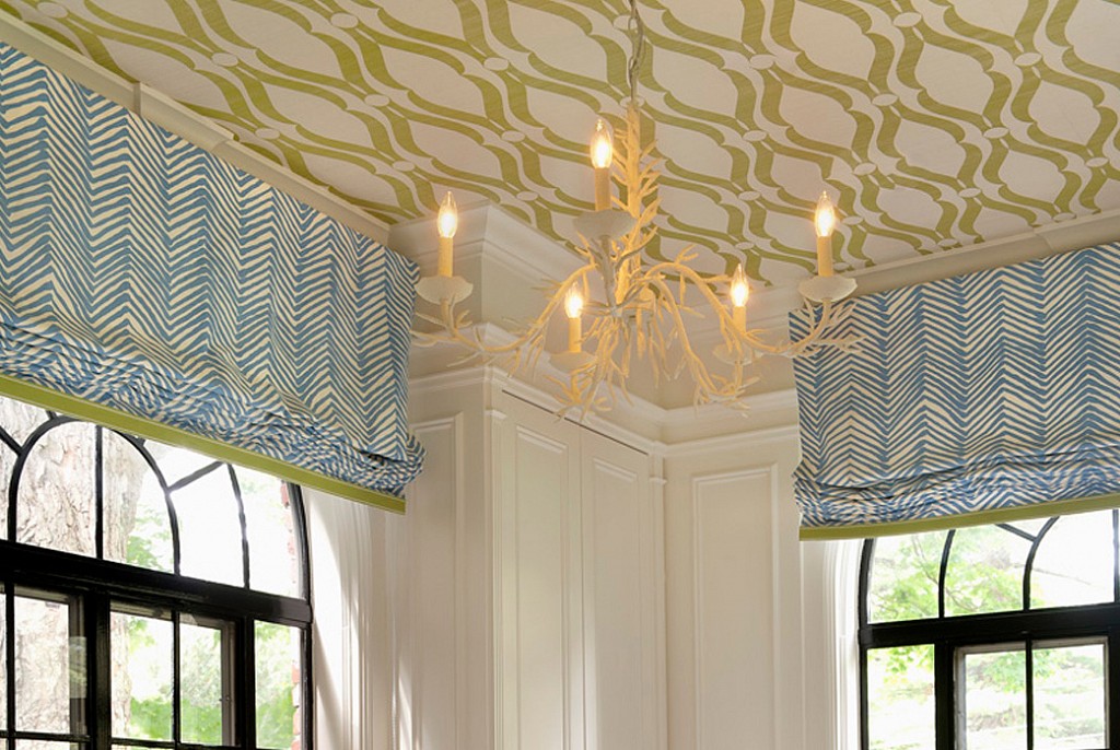 Тканевые натяжные потолки-85