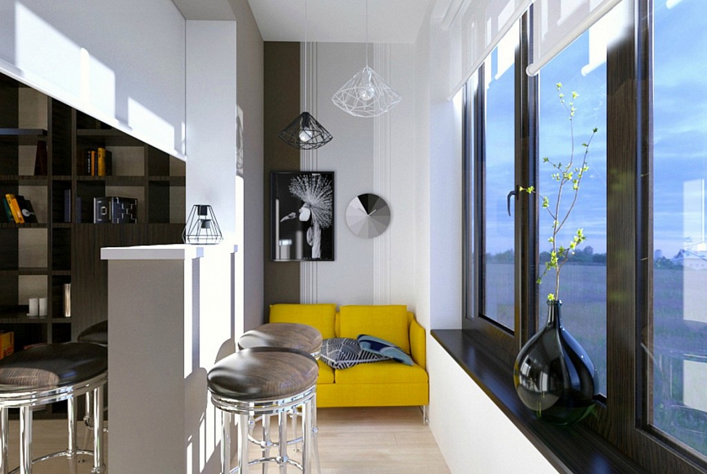 Дизайн балкона-47