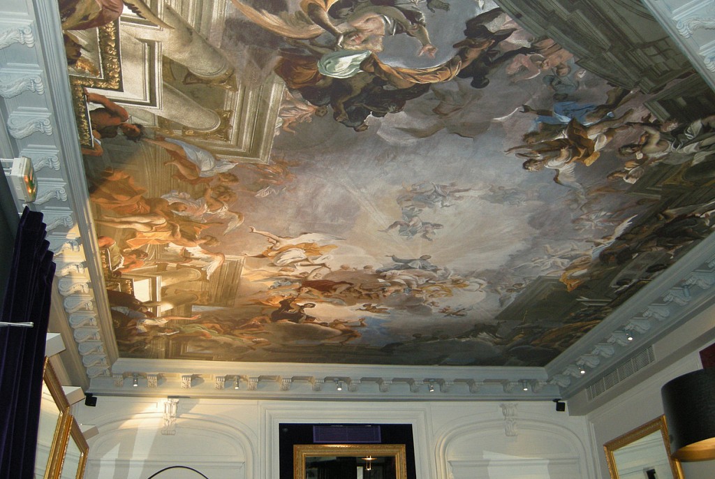 Тканевые натяжные потолки-91