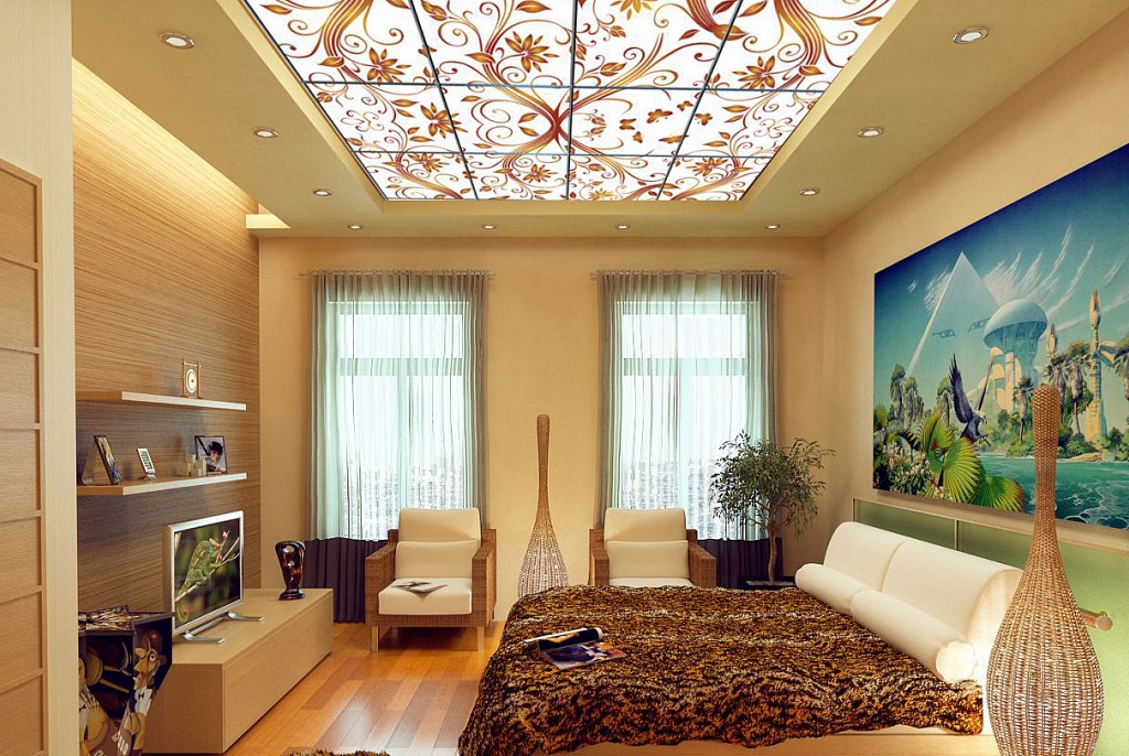 Светопрозрачные натяжные потолки-12