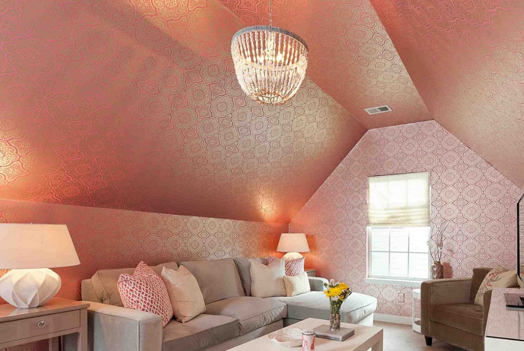 Тканевые натяжные потолки-40