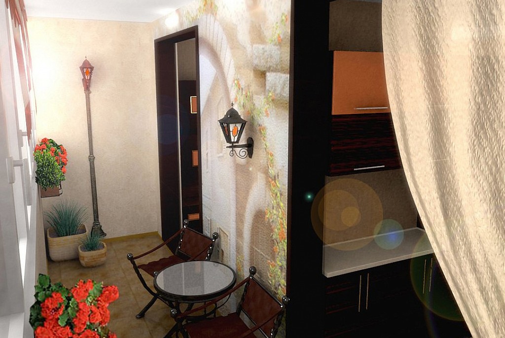 Дизайн балкона-33