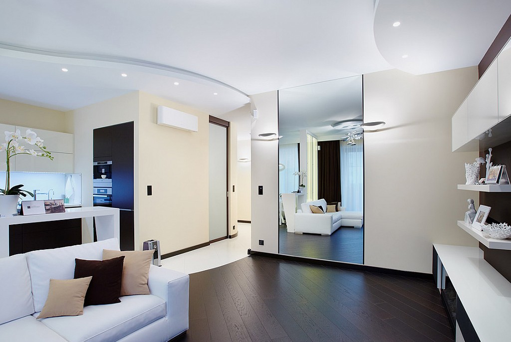 Матовые натяжные потолки-27