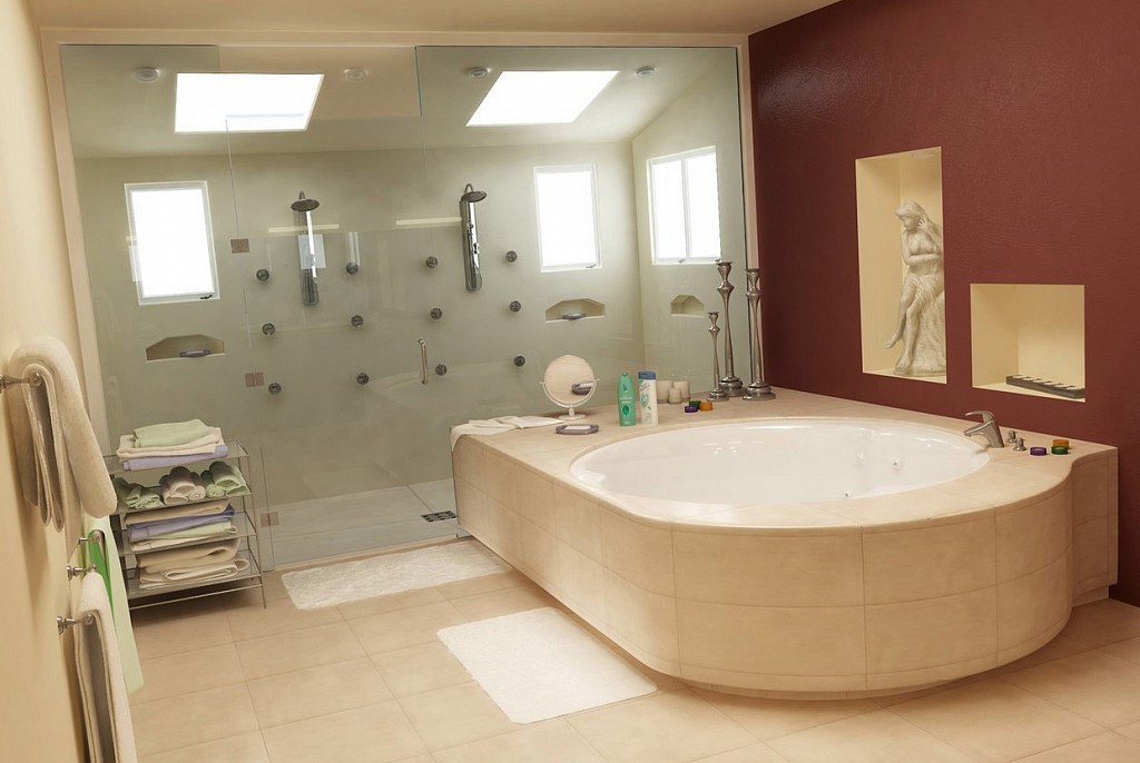 Дизайн ванной комнаты-44